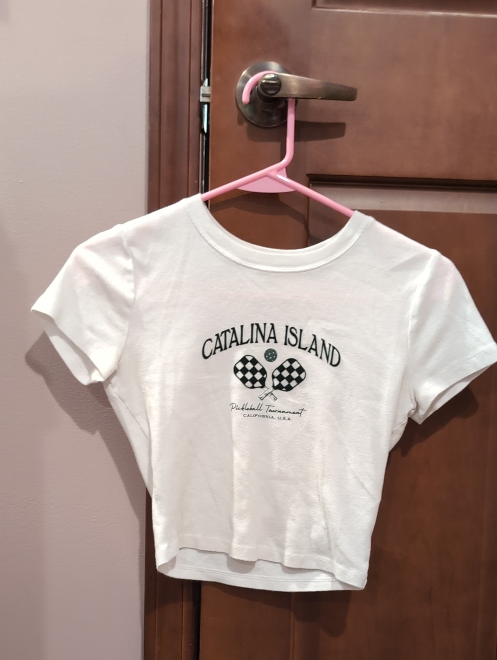 Hollister White Graphic Logo Tee
